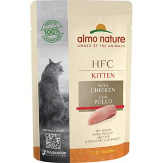 👉 Almo Nature HFC Kitten 6 x 55 g - Met Kip 8001154126310