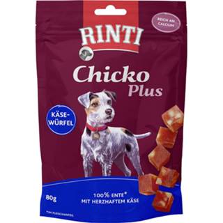 Houten blok 80g Chicko Plus Kaas & Eend Blokjes RINTI Hond 4000158914279