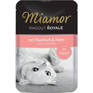 👉 Voordeelpakket Miamor Ragout Royal in Saus Kattenvoer 22 x 100 g - Kip & Tonijn