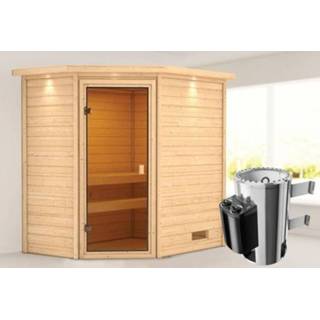 👉 Kachel Woodfeeling | Sauna Jella met Dakkraag 3,6 kW Geïntegreerde Bediening 4010090067476