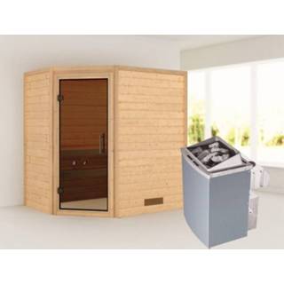 👉 Kachel Woodfeeling | Sauna Svea Antracietglas 4,5 kW Geïntegreerde Bediening 4010090169927