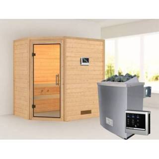 👉 Kachel Woodfeeling | Sauna Svea Helderglas 4,5 kW Externe Bediening 4010090169996