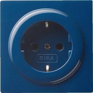 👉 Wandcontactdos blauw Gira s-color wandcontactdoos met randaarde glanzend 046646 0020137