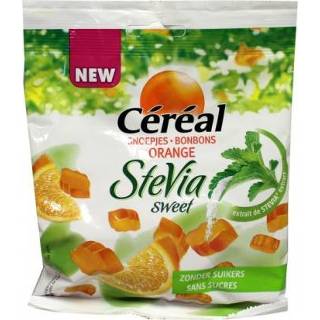Snoep Cereal sinaasappel snoepjes met Stevia