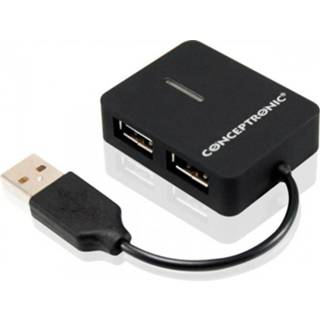 Conceptronic 4 port USB Travel Hub C4PUSB2 2.0 Conceptronic C4PUSB2 4 port USB 2.0 Travel Hub