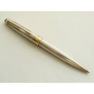 Montblanc zilver goud ballpoint Blanc met briljanten Zilver goud Zilver/goud ballpoint Mont Blanc met briljanten