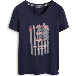 👉 Marine vrouwen Esprit Sports+ fitnessshirt dames marine/print