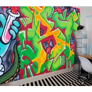 👉 Fotobehang exclusief lijm vliesbehang Vlies Straatkunst graffiti