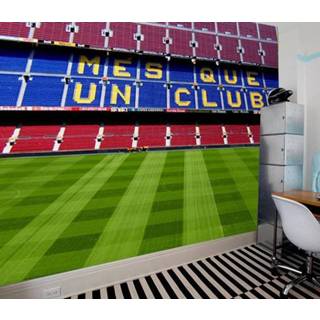 👉 Fotobehang exclusief lijm groen vliesbehang Vlies Camp Nou Barcelona