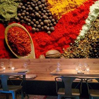👉 Fotobehang rood vliesbehang exclusief lijm Vlies Kruiden en specerijen
