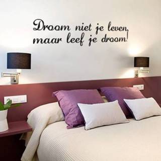 👉 Zelfklevend geen lijm nodig Tekststicker Leef je droom