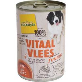 👉 Ecostyle Vitaalvlees puppy 400 gram 8711731018982