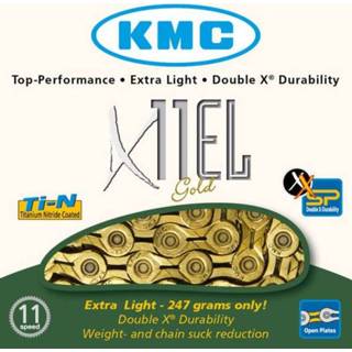 👉 Goud bruin KMC ketting X11 EL Ti-Nx