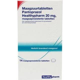 👉 Healthypharm Maagzuurremmer Pantoprazol 20mg Tabletten 14st