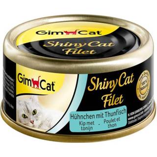 👉 GimCat ShinyCat filet kip & tonijn 70 gram