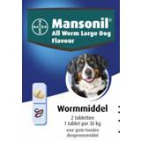 👉 Large mannen Mansonil - All worm dog flavour 2 tabl. 4007221032939