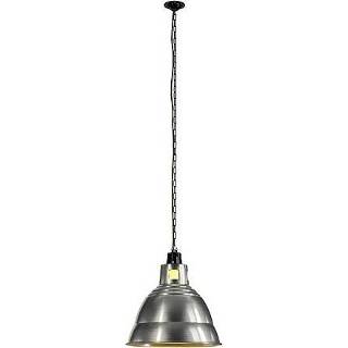 👉 Hang lamp plafond binnenverlichting rond Dustriele Hanglampen glanzend aluminium SLV Para 380 ALU hanglamp