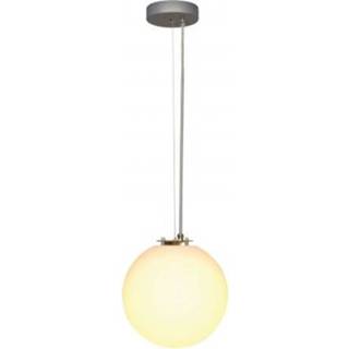 👉 Hang lamp polyethyleen staal rond plafond binnenverlichting hanglampen wit SLV ROTOBALL 25 hanglamp