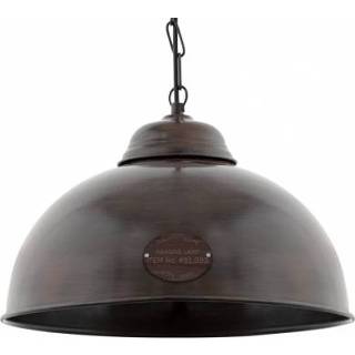 👉 Staal hanglampen Vintage LampenIndustrieel Dustrie Lampen bruin TRURO 2 hanglamp antiek-bruin by Eglo 49632