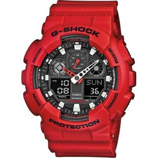 👉 Mannen rood Casio G-Shock GA-100B-4AER