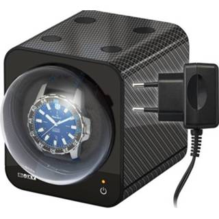 Watchwinder carbon Beco Boxy Fancy Brick plus Adapter