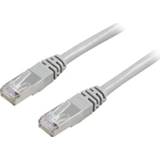 👉 Patchkabel grijs UTP CAT6 0.5m, 8 aderig (4-paar), met aangegoten RJ45 connectoren