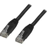 👉 Zwart UTP Kabel Cat5e 1.5m, 8 aderig (4-paar), met aangegoten RJ45 connectoren