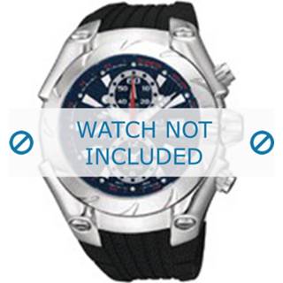 Horlogeband zwart rubber geen stiksel pushpinbevestiging onbekend Seiko YM62-X159 8719217017788