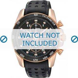 👉 Horlogeband zwart leder SNAE80P1 geen stiksel pushpinbevestiging Seiko / 7T62-0KV0 L01M015P0 7T62-0KV006B 21mm
