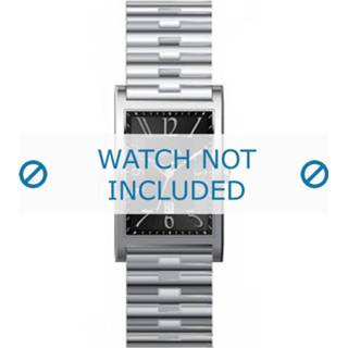 👉 Horlogeband zilver staal geen stiksel pushpinbevestiging onbekend Hugo Boss HB1512164 / HB1512033 HB-22-1-14-2008 8719217031104