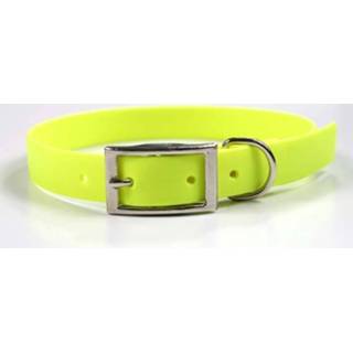 👉 Geel EQuest 4dogs Dog Collar Neon Yellow Biothane