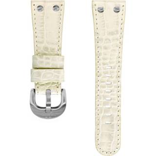 👉 Horlogeband wit ivoor leder stiksel pushpinbevestiging TW Steel TWB76 26mm + 8719217067332