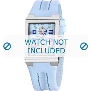 👉 Horlogeband blauw leder standaard stiksel pushpinbevestiging Festina F16224-1 14mm + 8719217060036