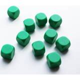 👉 Blanco dobbelsteen groen stuks nederlands dobbelstenen 16mm (10 stuks)
