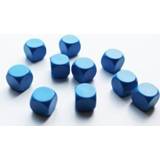 👉 Blanco dobbelsteen blauw stuks nederlands dobbelstenen 16mm (10 stuks)