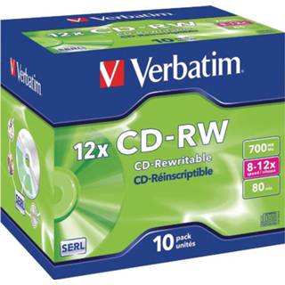 👉 Jewel case CD-RW 12x 700 MB 10 stuks
