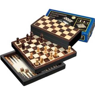 👉 Stuks nederlands reisspellen Schaak/Dam/Backgammon Koffer Reiseditie 4014156025073