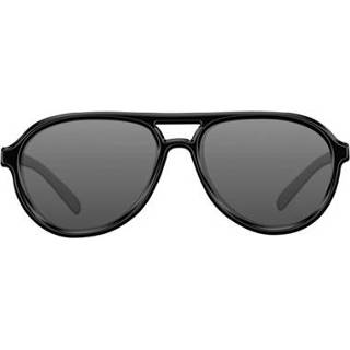 👉 Zonnebril zwart grijs kunststof Korda Sunglasses Aviator | Mat Black Frame / Grey Lens