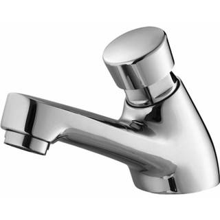 ADW Design Toiletkraan Delay Staand Zelf sluitend chroom Toiletkraan chroom ADW Design Delay Staand Zelf sluitend