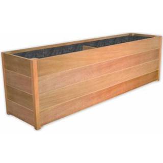 Sevilla 200 houten bloembak hout werpig onbehandeld Houten bloembak hout werpig onbehandeld Sevilla 200x50x62 cm