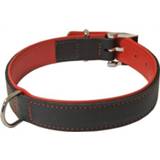 👉 Hondenhalsband zwart rood medium soft gevoerd / 8712901062699