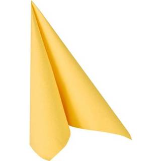 👉 Gele papieren zakdoek 33 x 33 cm