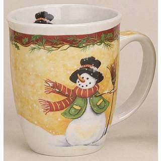 👉 Kerstmok sneeuwpop met zwarte hoed