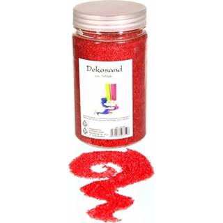 👉 Decoratie zand small rood 500 gram