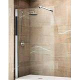 Novellini Giada inloopdouche m muursteun chroom helder 40380139625 GIADAH1401K Inloop douche chroom Novellini Giada inloopdouche H 140x195cm m. muursteun 100cm chroom/helder GIADAH1401K 8013232587302