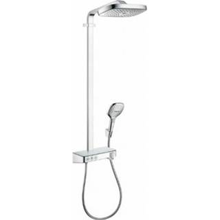 👉 Thermostaat chroom Hansgrohe ShowerTablet Select met raindance sel.e300 3jet-showerpipe, 4011097716930