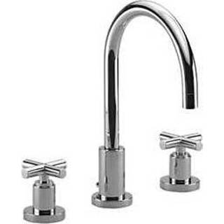 Dornbracht Tara 3-gats wastafelkraan, draaibr.met kruisgreep, mat zwart 40010021591 Wastafelkraan zwart Dornbracht Tara. 3-gats 165mm,draaibr.met kruisgreep, mat 4029011519642