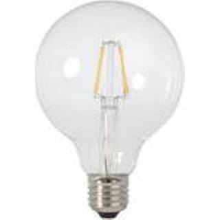 👉 Wit E27 LED Filament Globelamp 6W Warm Dimbaar