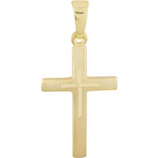 👉 Gouden kruisje religious 25 x 12 mm - mat/glanzend hol 246.0130.00 8712121596042