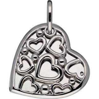 👉 Hanger zilveren diamant Lifetime Love Medaillon Hart met 0.005 - 24 mm 145.0118.00 8712121577089